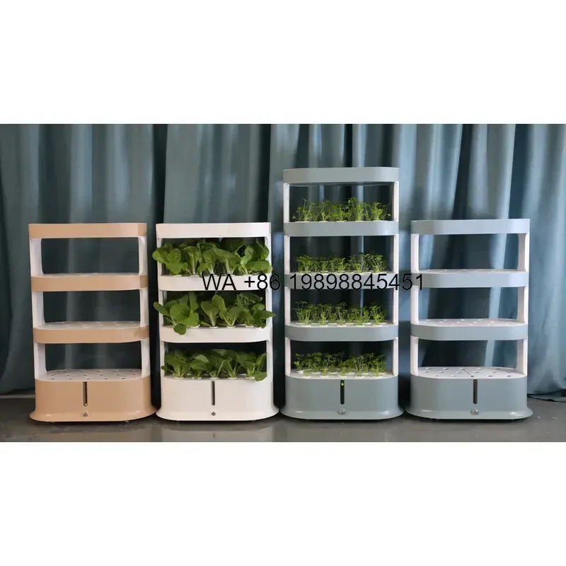 Wmwmnu for 2024 New 64 Holes Soilless Cultivation Plants Automatic Aeroponic Vertical Hydroponic Tower Growing System With