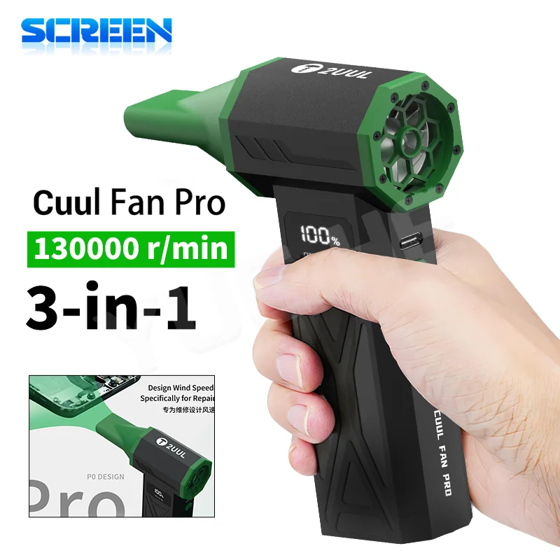 2uul DA970/DA97 Kühlerlüfter Turbo-Lüfter Schnellkühlung Trocknen für die Reparatur von Mobiltelefonen Kühlung Reinigung Staub Reparaturwerkzeuge