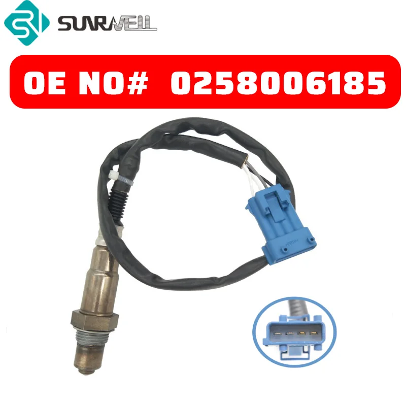 

0258006185 Air Fuel Ratio Oxygen O2 Lambda Sensor For Citroen C2 C3 C4 C5 C6 C8 Peugeot 206 207 306 307