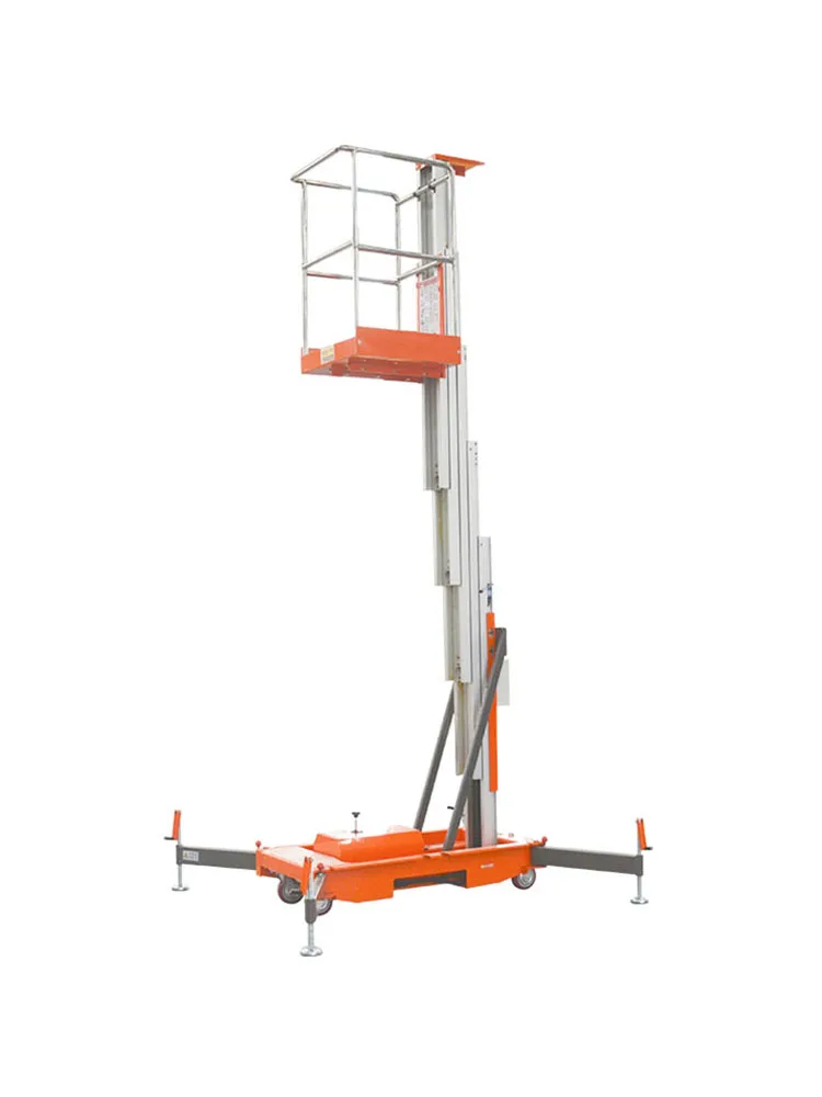 Qiyun Kinglift Factory Price 6m lifting height 8m working height Single Mast Aluminum Alloy Lift Table Electric Scaffold