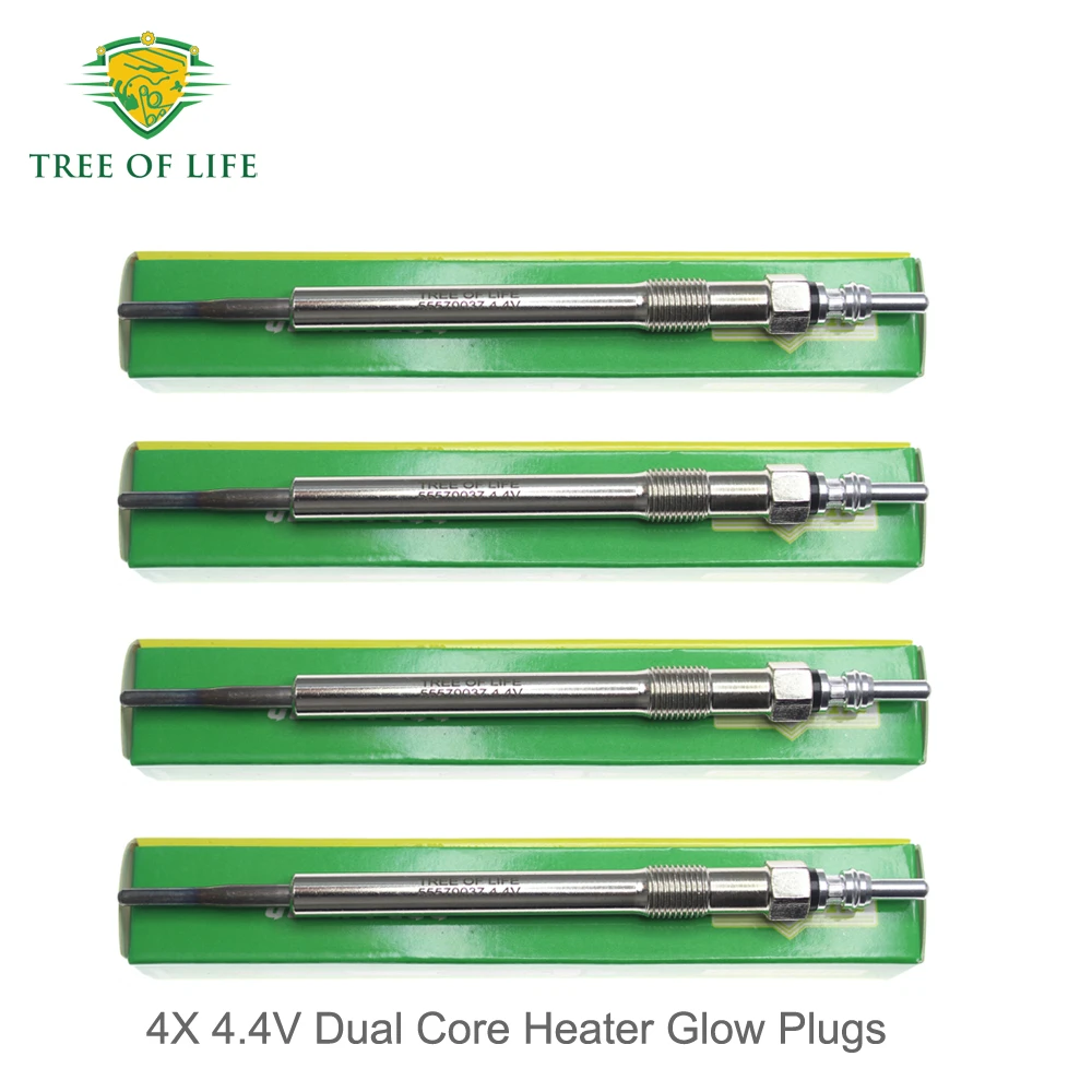 

For Vauxhall Insignia A Astra J Mokka X Zafira Tourer C 1.6 CDTi 13-18 55570037 055570037 4X 4.4V Dual Core Heater Glow Plugs