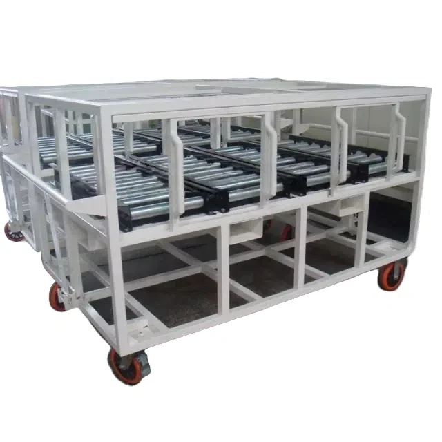 Workshop Utility Tool Trolley Mobile Component Storage Wagon Warehouse Logistics Unpowered Roller Conveyor Vehicle