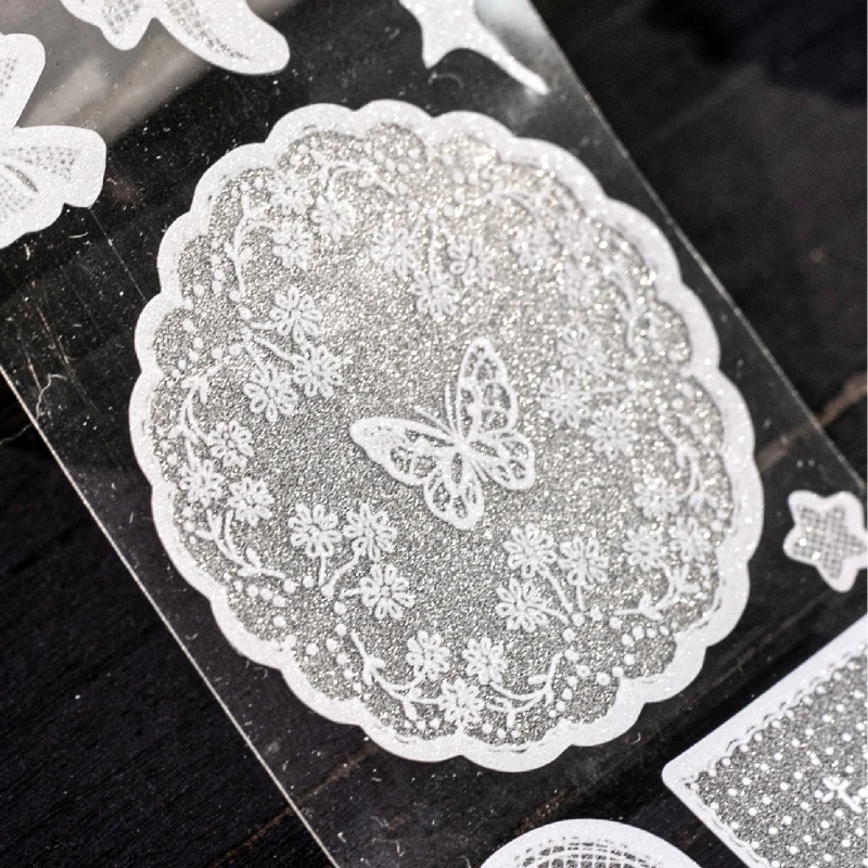 Journal  GO Creative Lace Die-cut Tape Stickers for Collage Junk Journal Scapbook Decor Planner Card Mobile Laptop diy5cmx2m