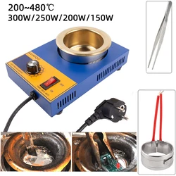 100/80/50/38mm 220V Solder Pot Tin Melting Furnace High Quality Temperature Controlled Soldering Desoldering Bath Melting Pot EU