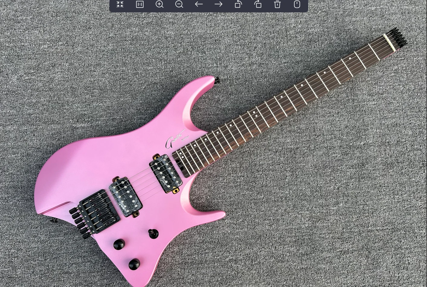 grote  headless electric  guitar