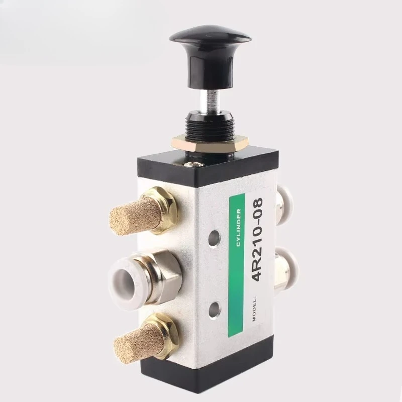 

Two five-way hand-pull valves 4R210-08 mechanical manual air push-pull valves