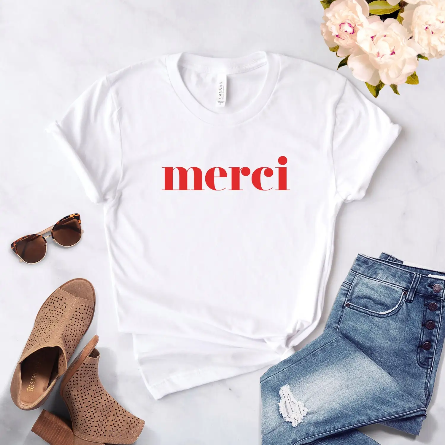 Cute Italian T Shirt Merci Bonjour Ciao Bella Italy Softstyle