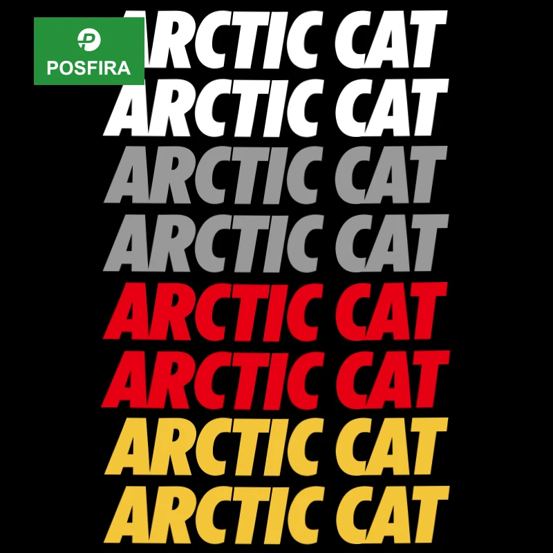 POSFIRA ATV Stickers Vinyl Decals for Arctic Cat 400 700 500 1000 650 300 450 4x4 Wildcat 1000 Graphics Emblem UTV Accessories