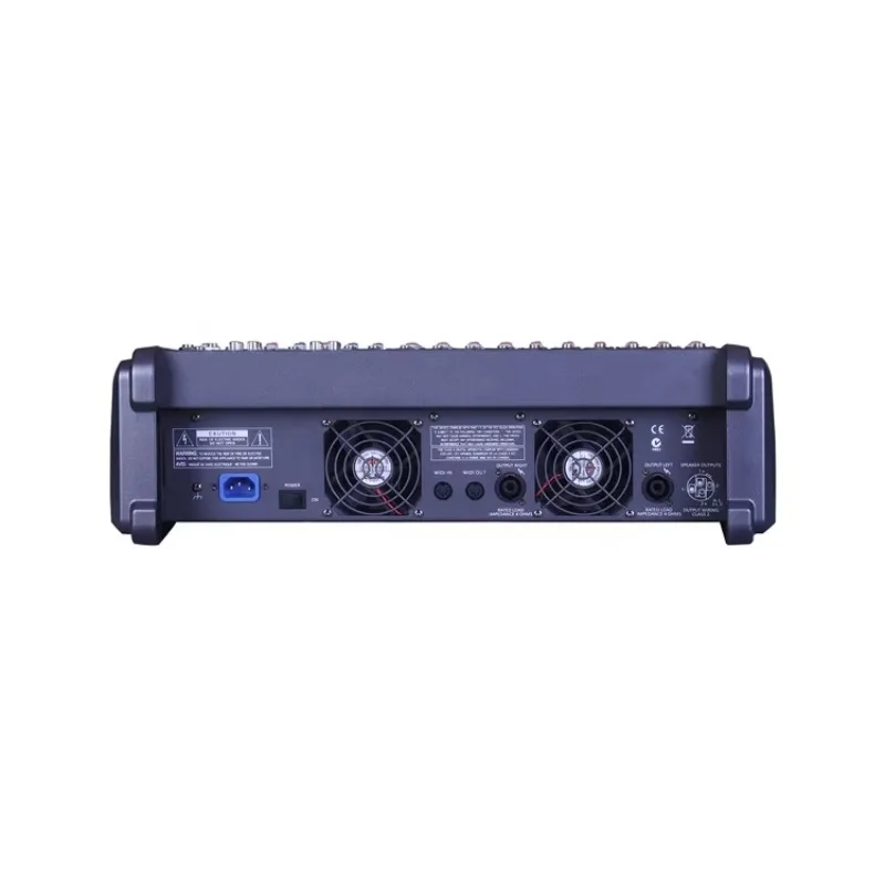 

PM1000-DS3 Blue-tooth 10 Channel DSP USB 48v Phantom Recording Good Quality Power Mixer 2*1200W With Mixer Case