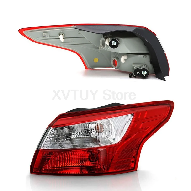 Car Tail Lights For Ford Focus 3 Sedan 2012 2013 2014 LED Rear Lamps Left/Right Side Taillight Daytime Running Light Turn Signal