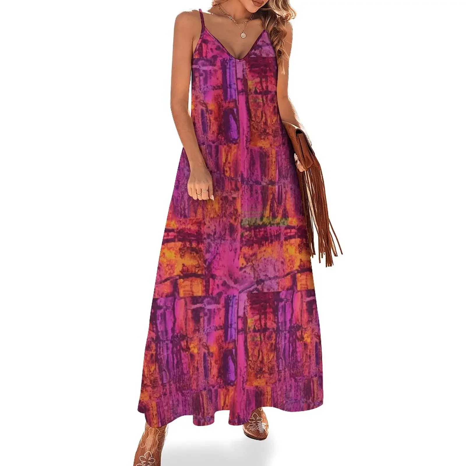 

Sunset pink Sleeveless Dress elegant guest wedding dress women dresses women's evening dresses 2025 summer dress