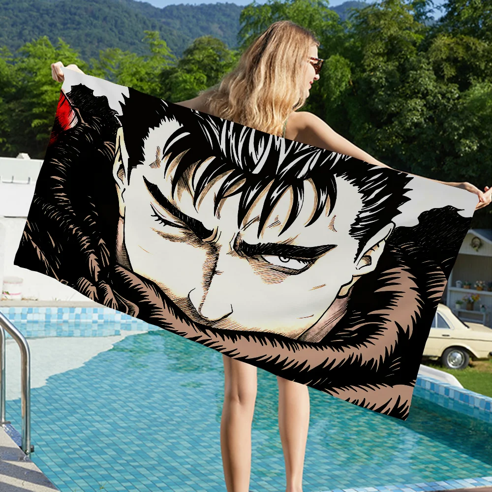 

Berserk Guts Big Microfiber Beach Towels Quick Dry Towel Sand Beach Towels Pool Towel For Travel Swim Pool Yoga