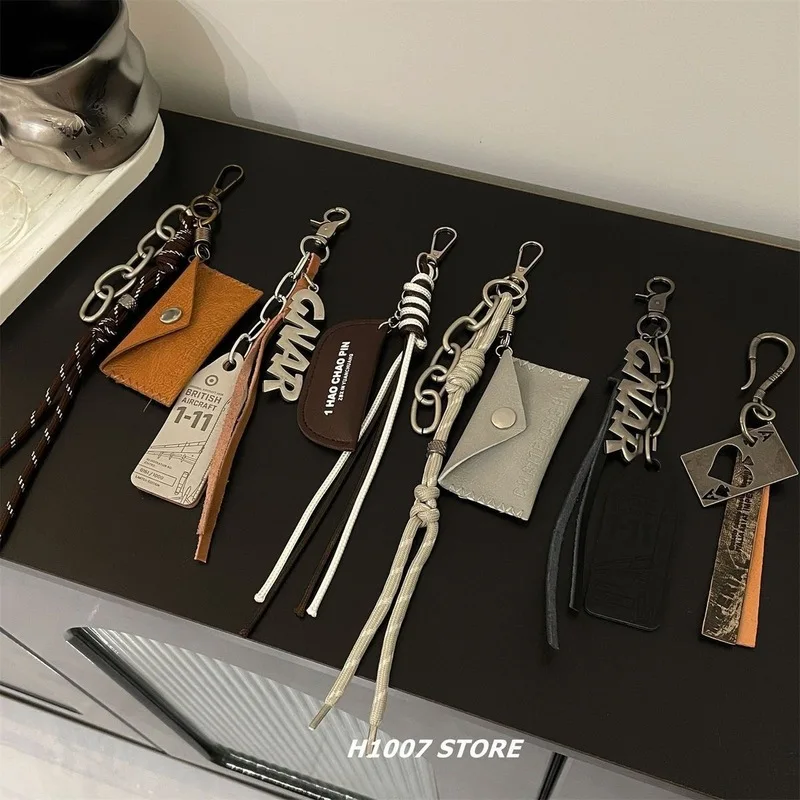Pants Chain New Style Letter Pendant Braided Rope Hip Hop Niche Design Charm For Men Women Jeans Cargo Pants Bag Decoration