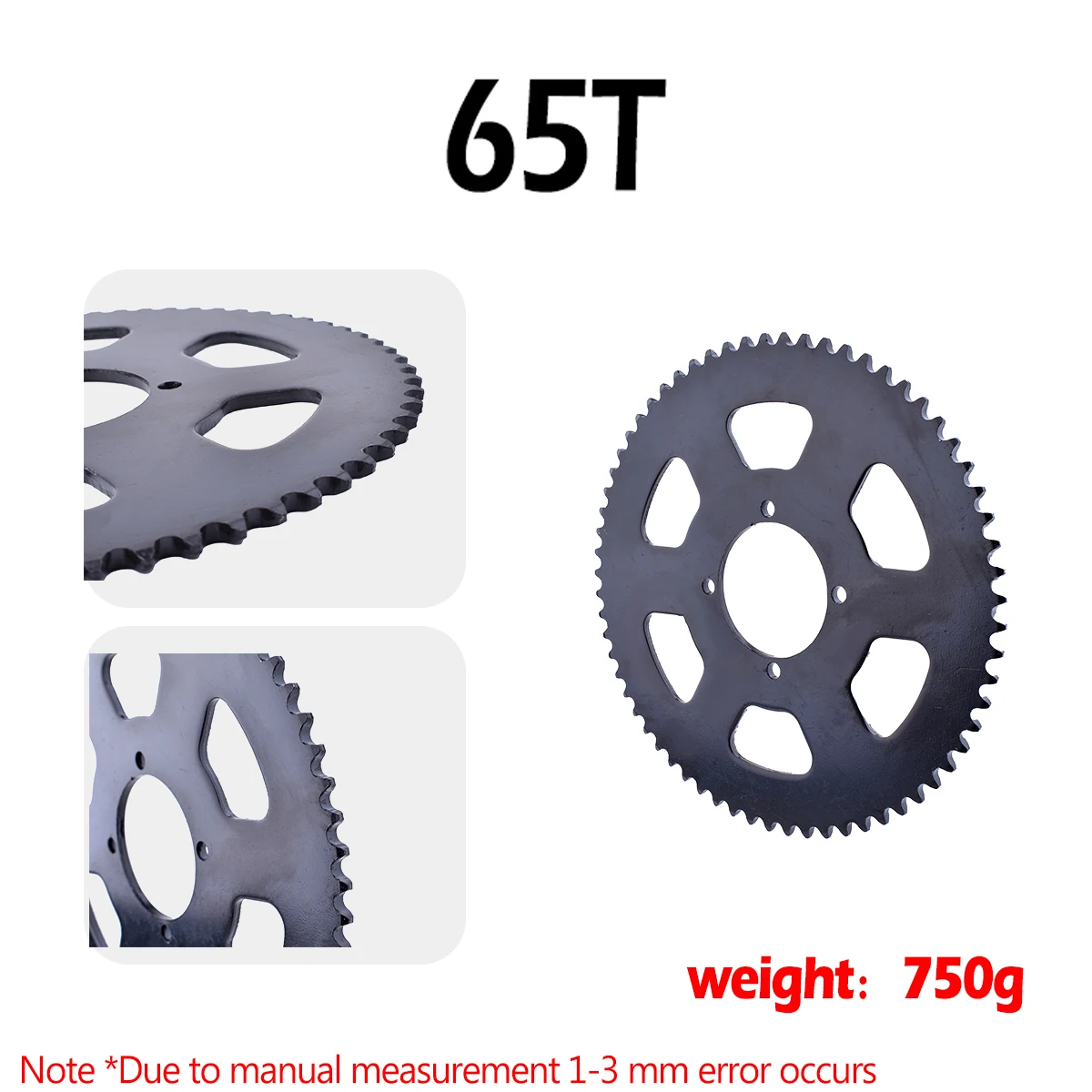 65T Tooth with #35 Chain for Electric Motorcycle Mini Moto ATV Quad Dirt Pit Pocket Bike Scooter Parts Can Use with KR5V Motor