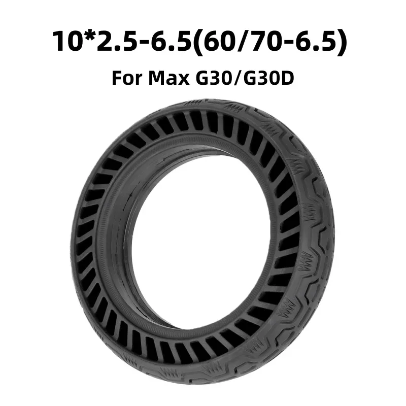 

60/70-6.5 Honeycomb Solid Tire 10*2.5-6.5 Thickened Tyre for Ninebot Segway Max G30 G30D Explosion Proof 10 Inch Tires Scooter