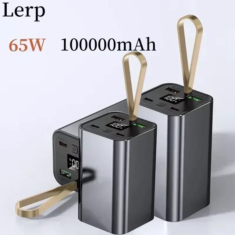 

Top portable power bank LERP 100000mAh - an excellent power solution equipped with a 65W laptop charger and DC port
