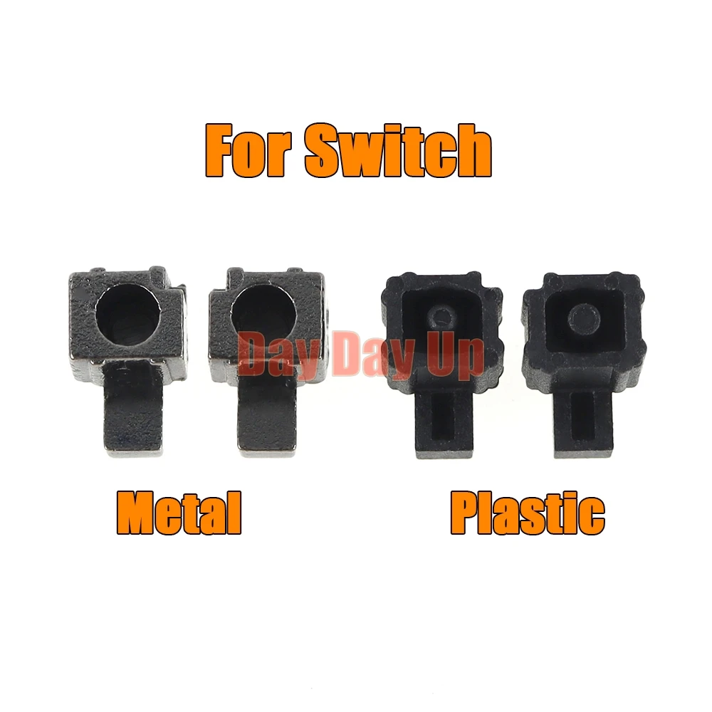 1 مجموعة معدن البلاستيك الأسود اليسار اليمين المنزلق مشبك قفل مزلاج قوس لنينتندو سويتش الفرح كون فضفاض إصلاح مشبك قفل #1