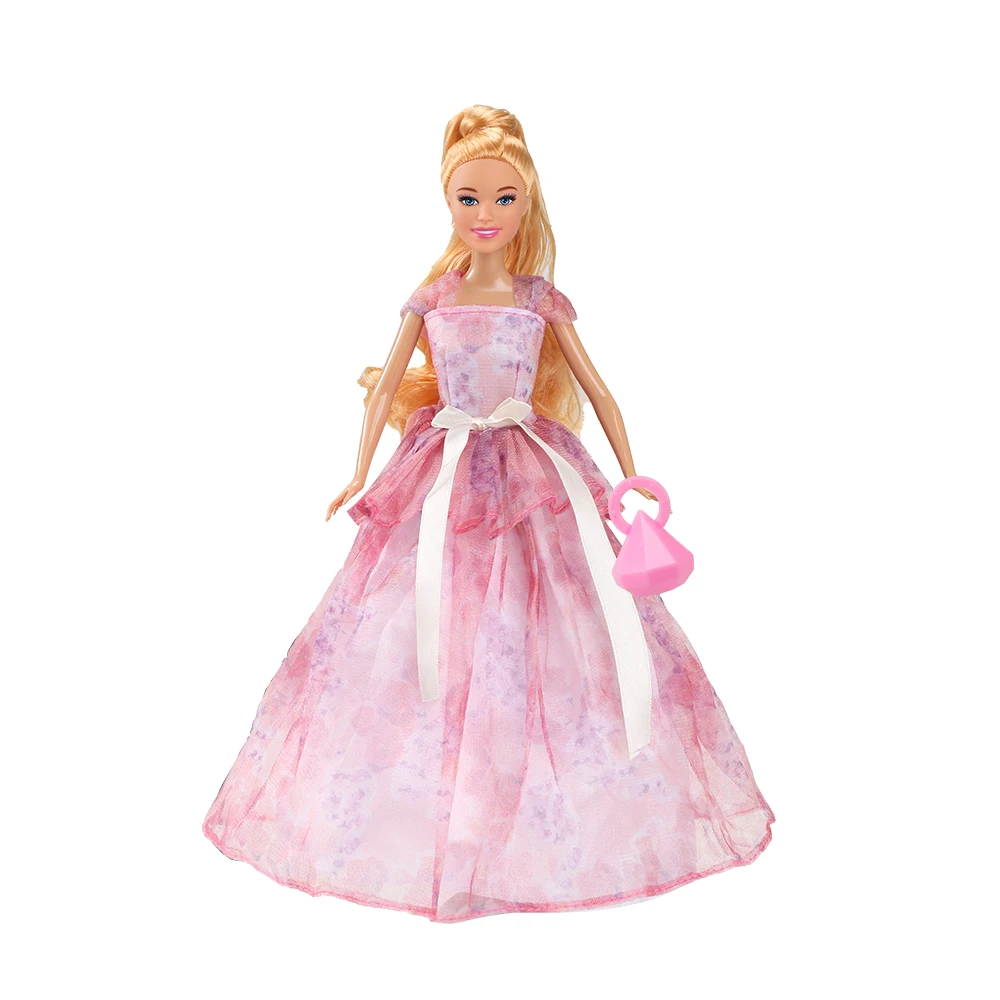 30cm 스위트 바비 프린세스 인형 장난감 패션 웨딩 드레스 + 인형 DIY 드레스업 장난감 소녀들 놀이집 장난감 1/6 액션 피규어 세트 선물