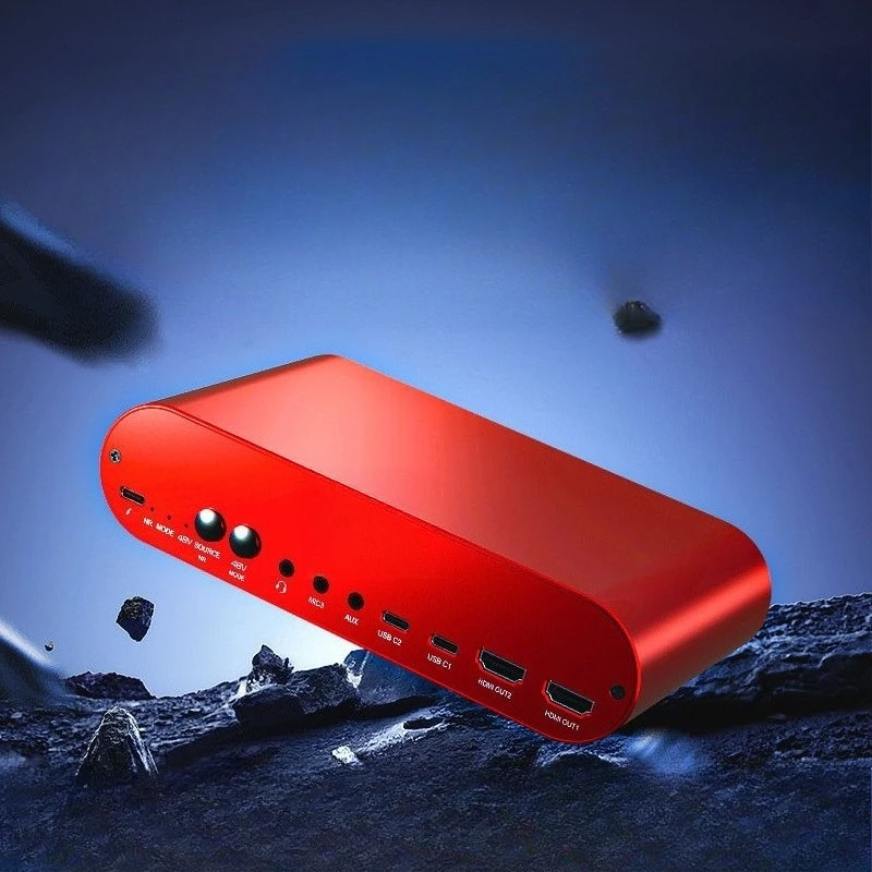 Multi-platform live broadcast capture card 4K high definition dual-position guide dual-channel capture camera mobile phone