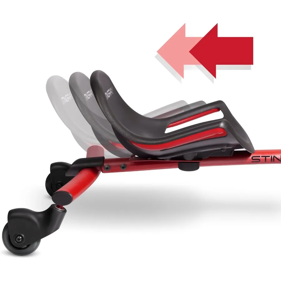 Hulajnoga Stingray Fun Drifting dla dzieci w wieku 3-8 lat, 360 °   Zabawka do kręcenia się, regulowane siedzisko dla rosnących dzieci, zabawka na zewnątrz