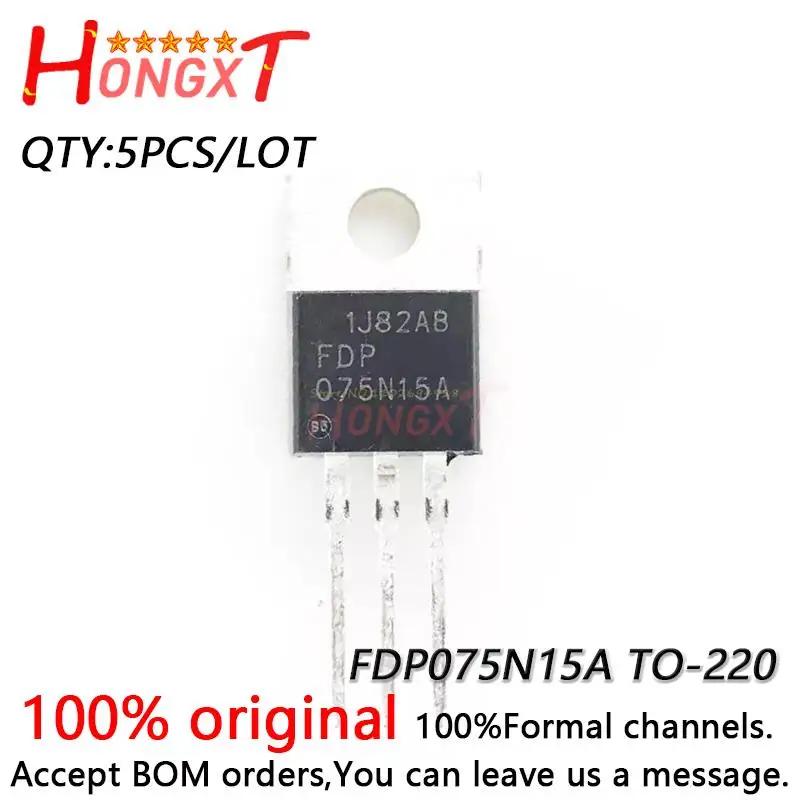 

5 шт. 100% новый FDP075N15A 075N15A TO-220 MOSFET 130A 150 В.