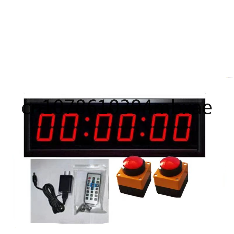 New 2.3-Inch 6-Bit Ninja Warrior Course System Stop Watch Ninja Timer with Start and Finish Button