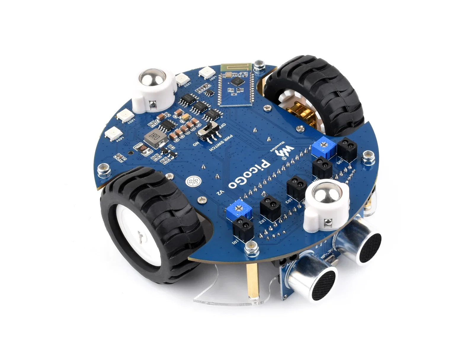 Waveshare Pico2 Go Mobile Robot,Support Self Driving Remote Control, Includes RP2350-Plus Control Board - Image 4