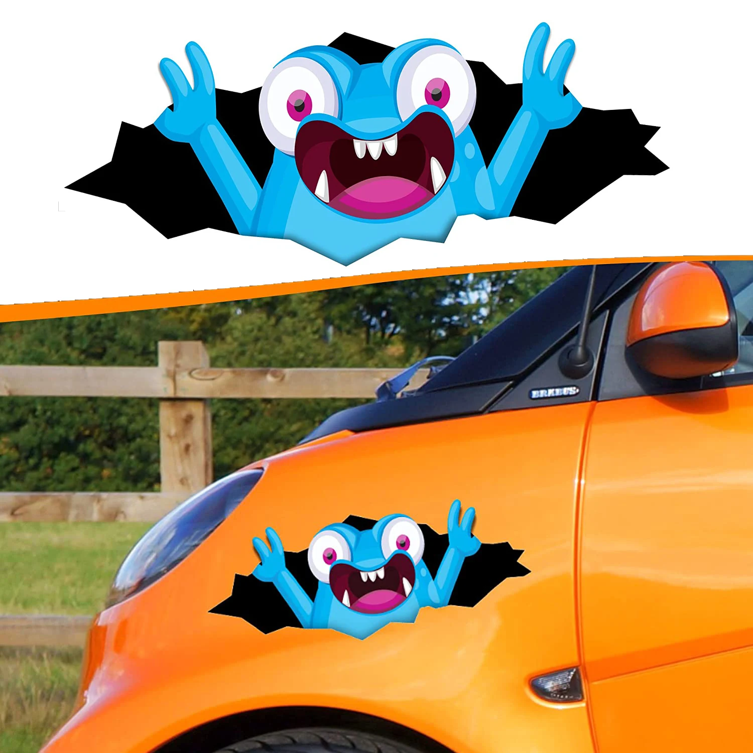 

Shredder Sticker Peekie Monster Sticker for Wall Art Windshield Bumper Motorcycle Helmet Waterproof PVC Car Sticker Decals