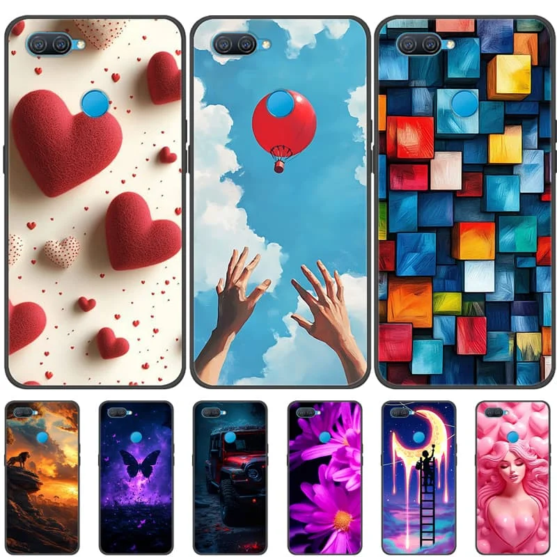 ل ممن لهم A12 حالة زهرة الغطاء الخلفي الواقي ل ممن لهم A12 CPH2083 CPH2077 لينة سيليكون الهاتف Fundas A 12 قذائف الوفير Coques #1