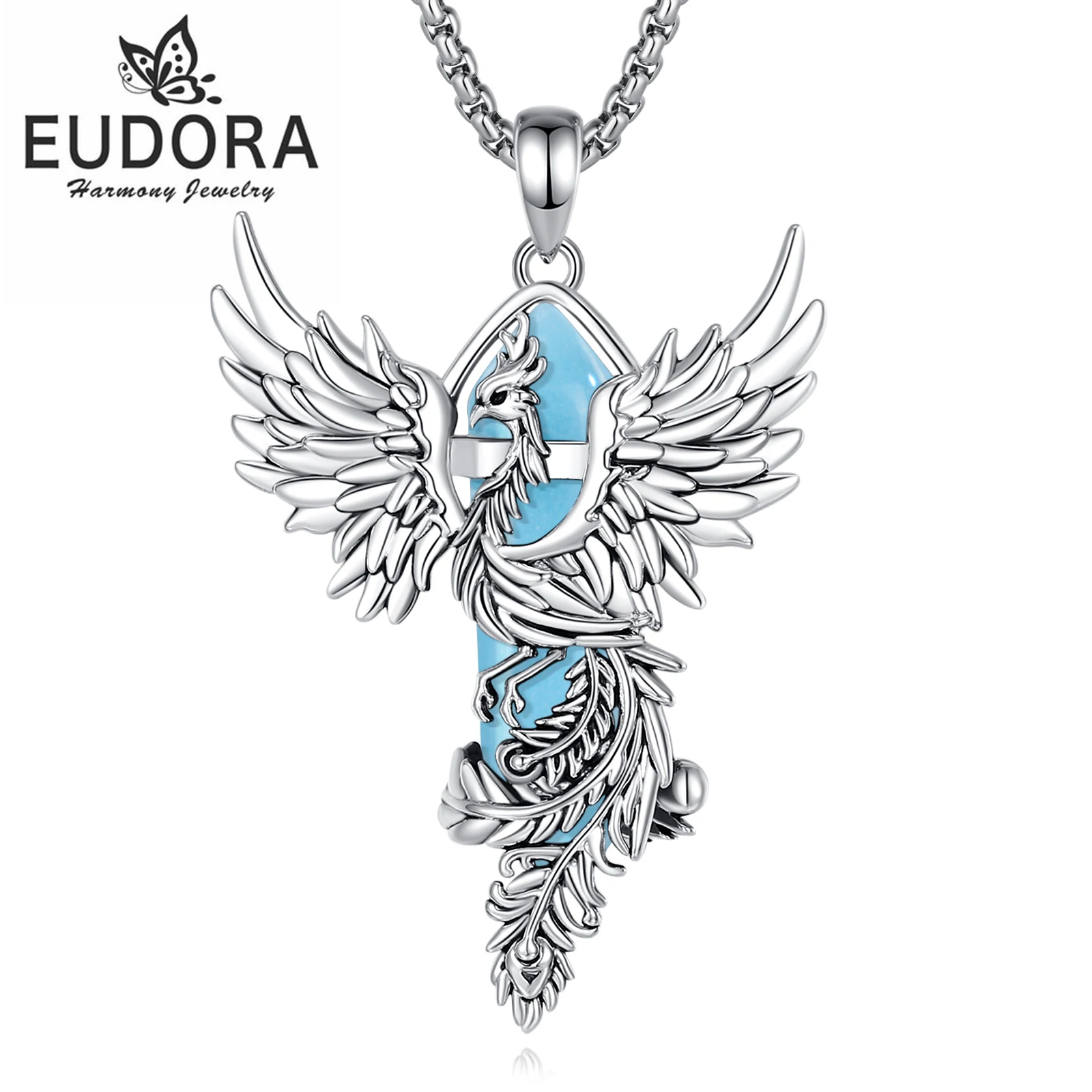 

Eudora Phoenix Twining шестиугольное амазонитовое призматическое ожерелье целебный камень кристалл кулон медитация ювелирные изделия для женщин и мужчин подарок