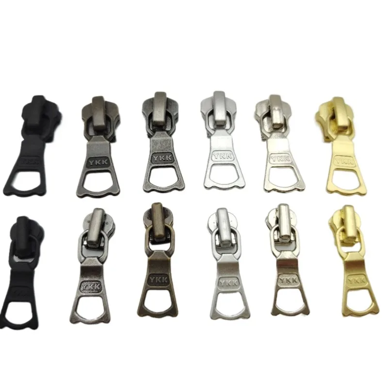 

30 шт./лот 3 # 5 # Металлический слайдер Ykk с автоматическим замком DA8SY2 для куртки, ботинок, сумки, мгновенный ремонт, швейные аксессуары для портного
