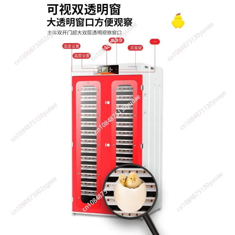 Large Fully Automatic Egg Incubator Chicken Hatcher Poultry Farming Equipment