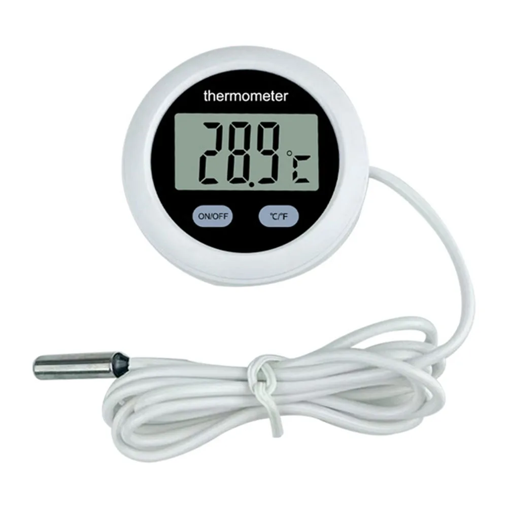 

High Precision Temperature Gauge for Fish Tanks Easy to Use Clear Display Switch Between Celsius and Fahrenheit Units