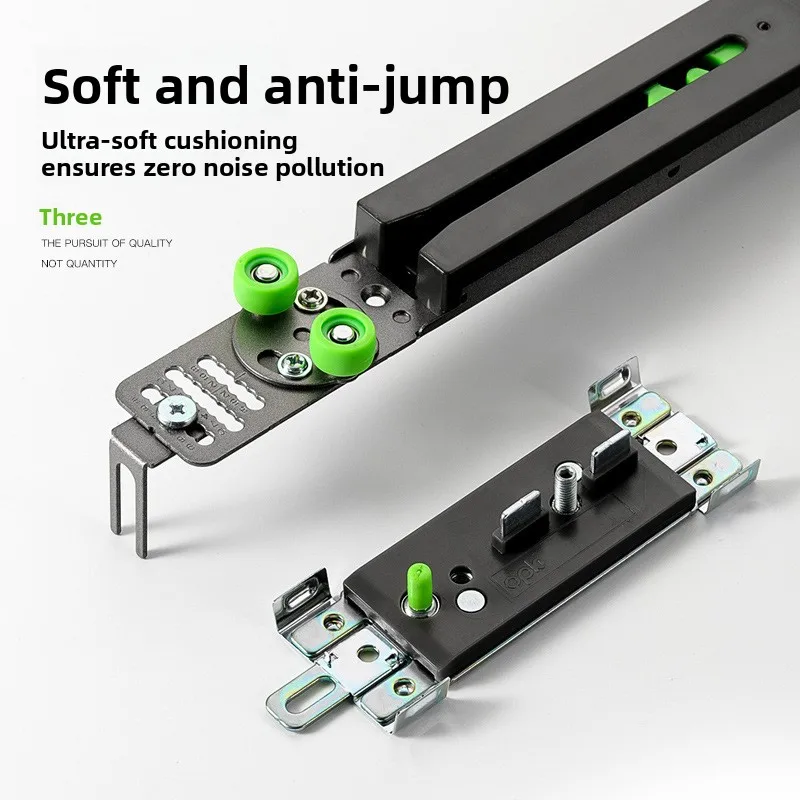 Wardrobe Sliding Door Damper Bidirectional Soft Close Buffer Closet Cabinet Track Doors Anti Pinch Quiet Shock Absorber Hardware
