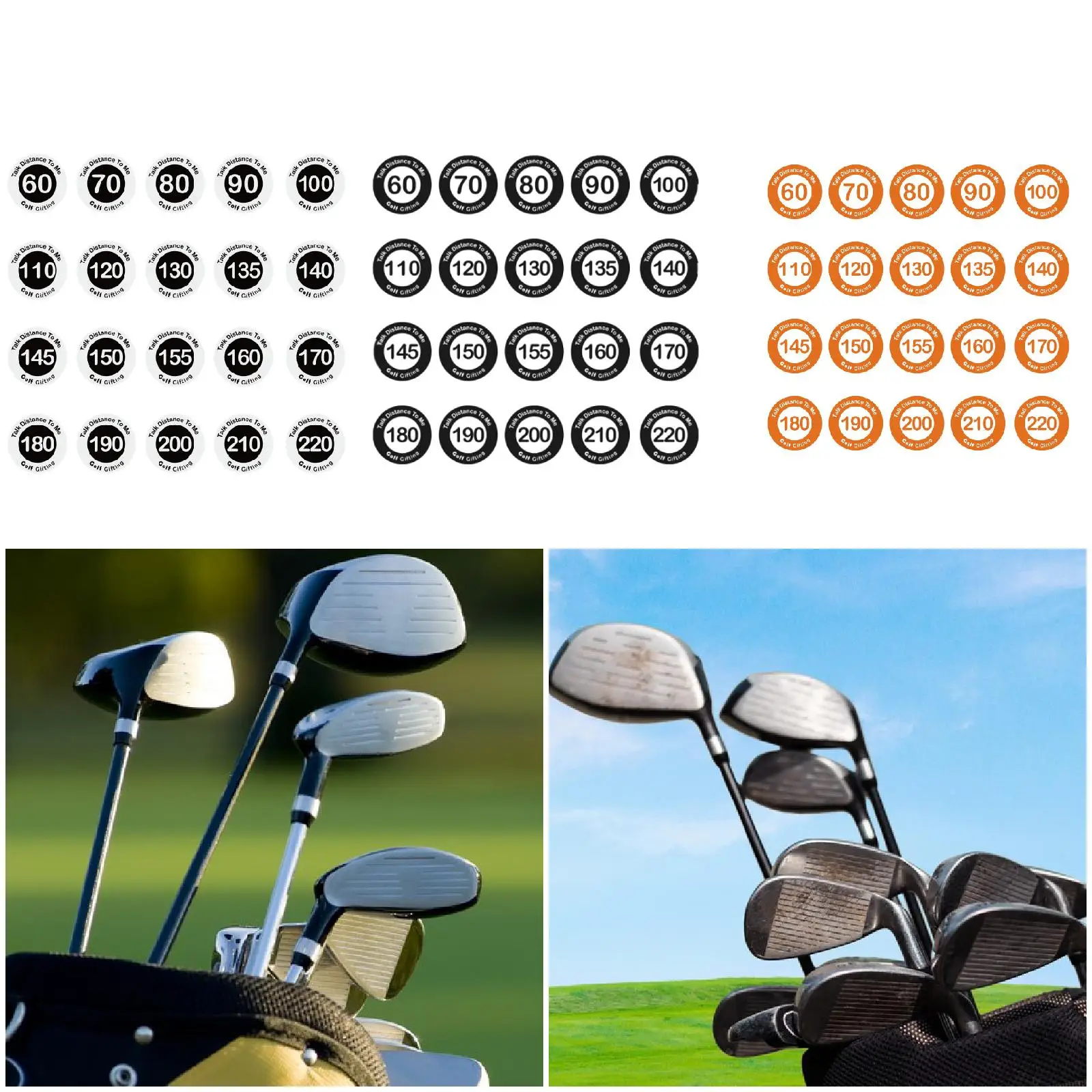 20x Golf Distance Marker Lightweight Beginners Adult Golfer Gifts Engraved Easy