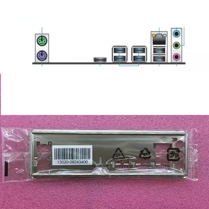 

Original IO I/O Shield Back Plate for ASUS PRIME H510M-F R2.0 Motherboard Blank Bezel Baffle