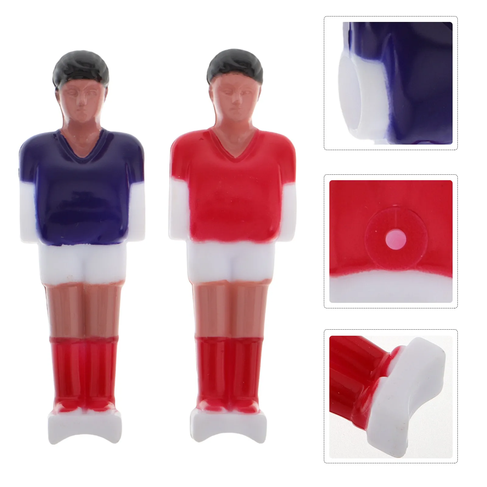 

10Pcs Resin Mini Foosball Table Soccer Player Figures Desk Table Football Replacement Parts Accessories Foosball Figures