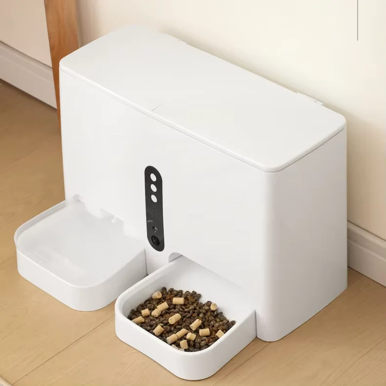 

Wholesale 2-in-1 Automatic Smart Pet Bowl Stainless Steel Plastic Portable Feeders Water Dispenser Charge Powered for Cats Dogs