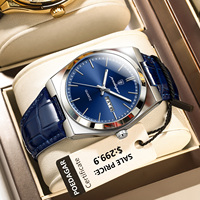 POEDAGAR Luxury Quartz Watch for Men Waterproof Luminous Date Week Man Wristwatch Fashion Casual Leather Men's Watches Reloj+box