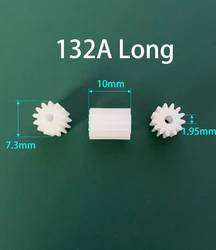 132A 0.5M 10mm Width Gear 13 Teeth OD= 7.5mm 13T 1.9mm Hole Tight for 2mm Shaft Toy Model Motor Pinions 10pcs/lot