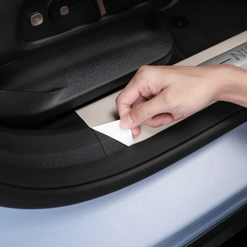 Car Stickers Door Sill For NIO ES6 EC6 ES8 2023 2024 Trunk Threshold Protector Anti Scratch Strip Sticker Plate Car Accessories