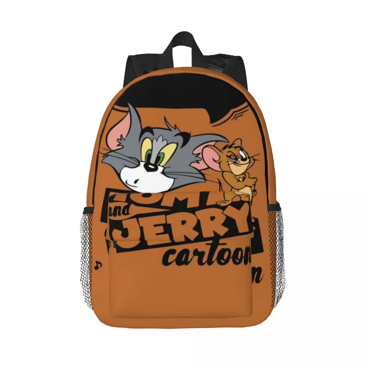 Mochila leve Tom And Jerry de 15 polegadas – Bolsa versátil e elegante para escola, viagens e uso diário