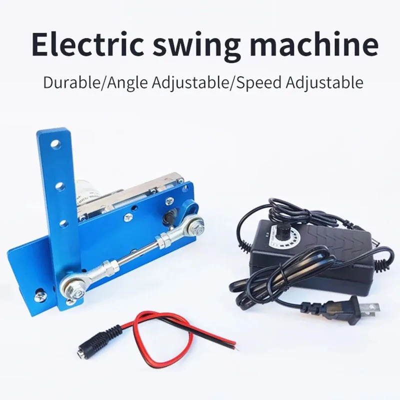 DC 12V 24V DIY Design DC Reciprocating Rocking Motor Swing Angle Adjustable 20-120 Degree Gear Motor Automatic Wobbler Machine