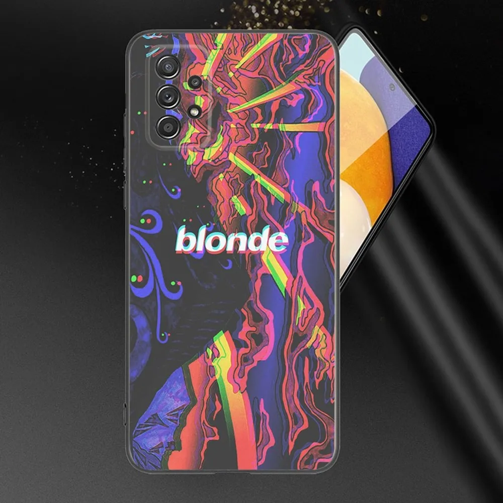 F-Frank Ocean B-Blonde Phone Case For Samsung Galaxy A13,A21s,A22,A31,A32,A52,A53,A71,A80,A91 Soft Black Phone Cover