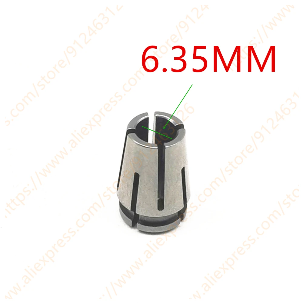 Iron Chuck Cap Nut part Collet 6MM 6.35MM 8MM cone Replace for  GD0800C GD0810C GD0811 Power tool accessories tools
