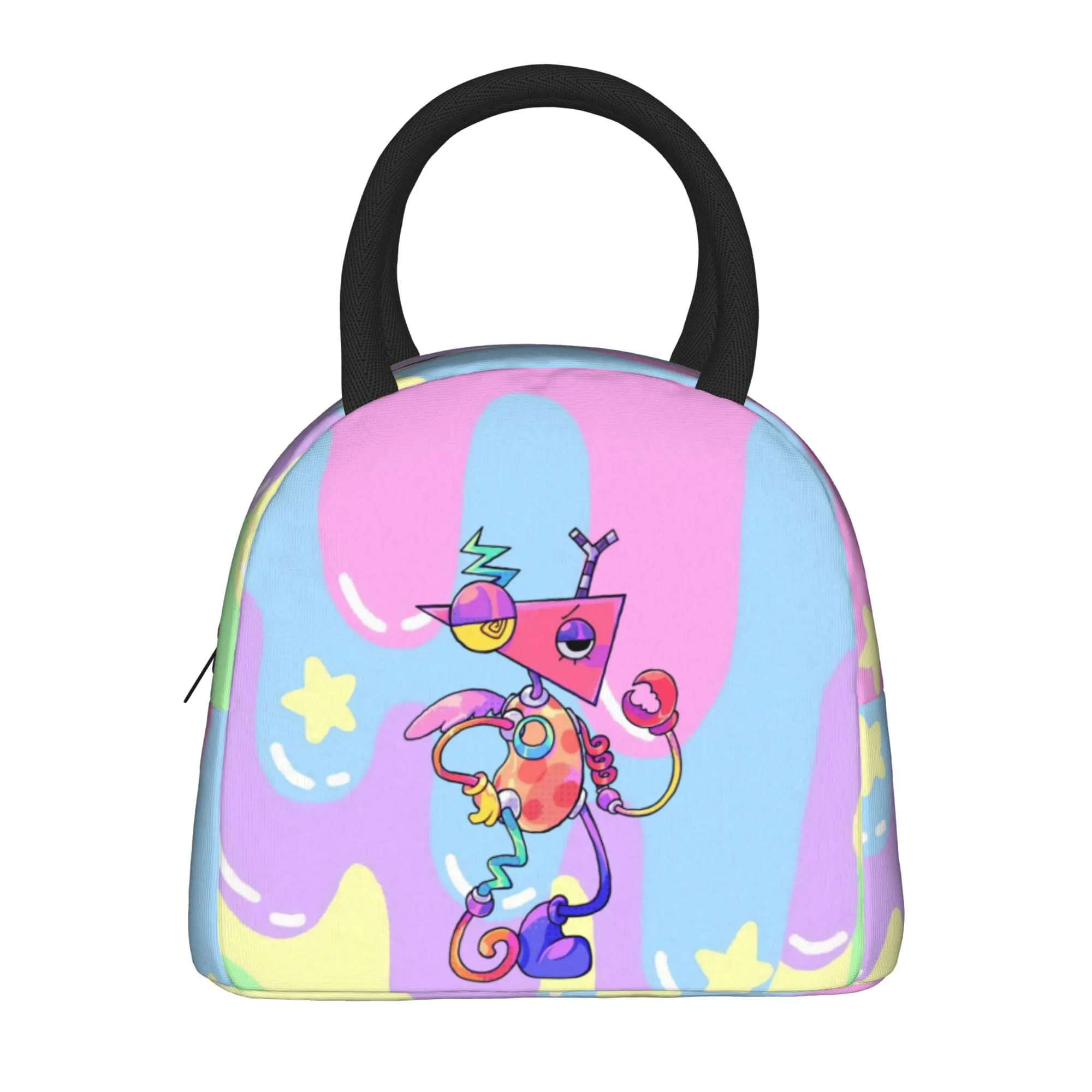 Cartoon Digitals Circus Zooble  Insulated Lunch Bags Thermal Bag Lunch Container  Large Tote Lunch Box for Men Women Work