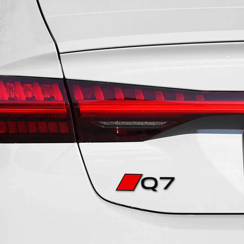 3D Aluminium Emblem Aufkleber für Audi Q3 Q4 Q5 Q6 Q7 Q8 – Auto-Styling Heckklappen-Emblem Dekoration Autozubehör – Detail 12