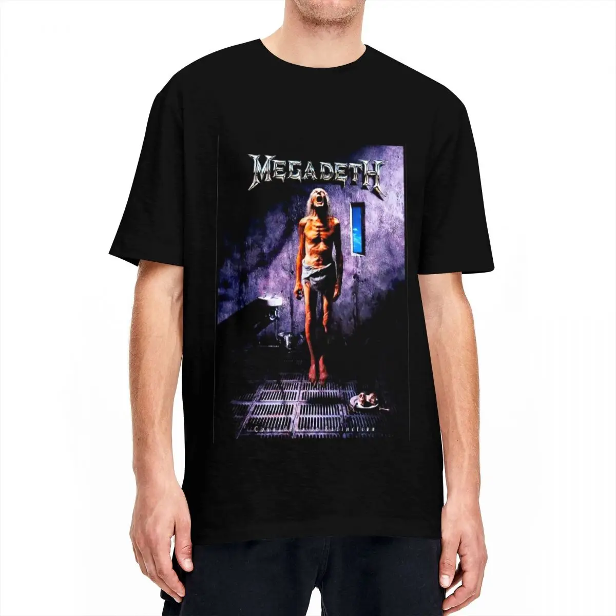 Casual Megadeths Metal Band T Shirt Men's Crewneck Short Sleeve Clothes Cotton Summer Clothes