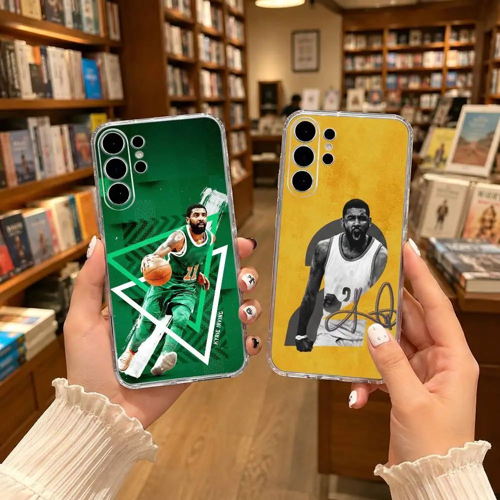 STAR Kyrie I-Irving Transparent phone Case For Samsung S25,24,21,22,21,20,10,S9Ultra,Plus,Fe,Lite