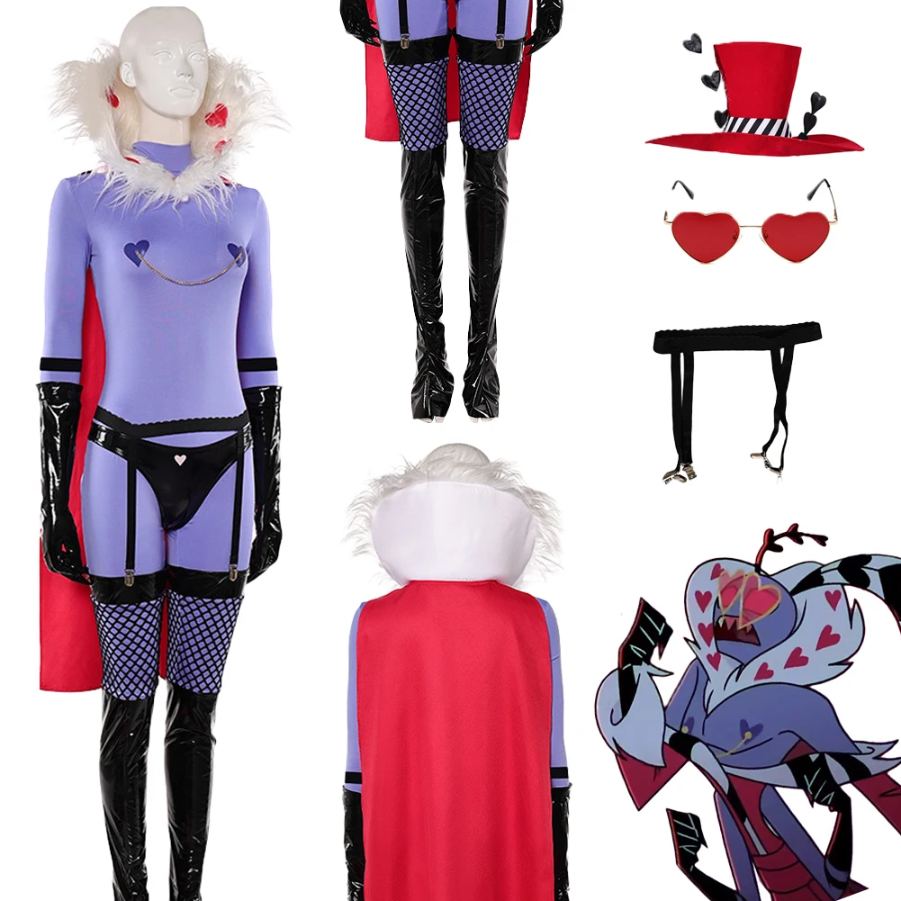 Fantasia S2 Valentino Cosplay ropa Sexy 2025 TV Hell Inn Disfraz disfraz femenino fantasía Halloween carnaval fiesta ropa